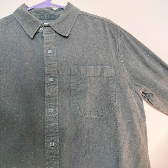 Men's Black Casual Button Down Shirt - Picture 3 of 9